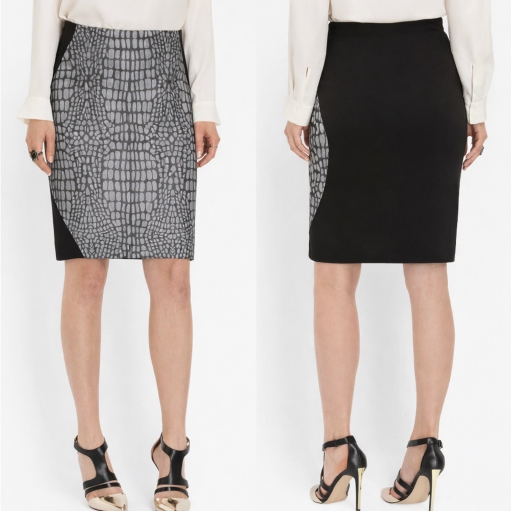 Diane Von Furstenburg Emma Jacquard
Leopard Print Pencil Skirt Size 10 - Picture 1 of 6